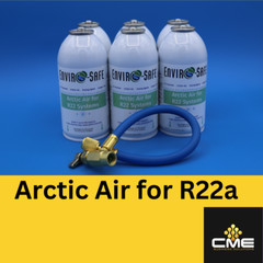 Envirosafe Arctic Air for R22, A/C Support, 6 cans and hose