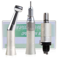 Dental Low Speed Handpiece /Kit Contra Angle Straight Air Motor 2/4Hole YX23