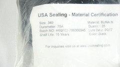 USA Sealing Buna N Rubber O-Rings Size 340 QTY 24 – 2Q2017
