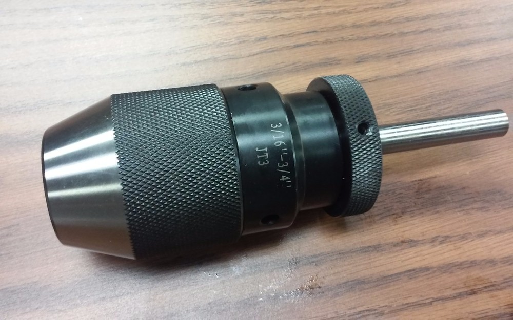 CME/HARVEST 3/4″ KEYLESS DRILL CHUCK W. 1/2″ straight shank ARBOR heavy duty-NEW