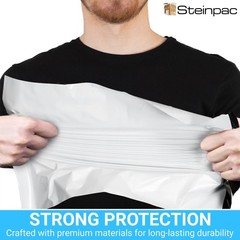 Steinpac Large Poly Mailers 19X24 50 Pack Self-Sealing Package Envelopes Strong