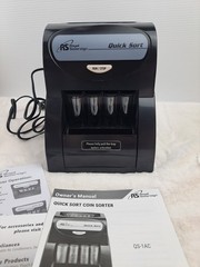 Royal Sovereign QS-1AC Quick Sort Coin Sorter Counter Machine Tested Works W Box