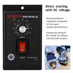 500W DC Motor Speed Controller AC 110V to DC 90V Forward Reversible Regulator US