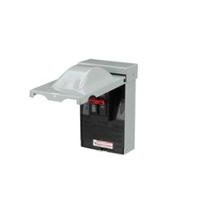 AC Outdoor Disconnect Enclosure Box 60-Amp 120/240V Safety Power Cut/Shut Off