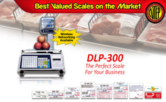 VisionTechShop DLP-300 Label Printing Scale Pole Display, 30/60lbs Capacity