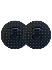 FJA Products Custom Spools With New Black Ribbon on 2 Inch Spool 1/2 Inch Ribbon