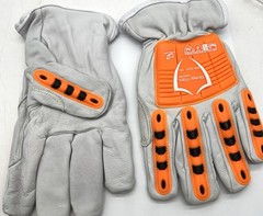 Armor Flex Gloves Cut A6 Protection Hi-Vis Orange TPR Reinforced Wing Thumb XXL