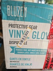 1000 Vinyl Gloves XL Disposable Glove Bluezen 10 box X 100