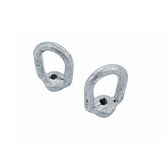 2Pc Galvanized EYE NUT 1/4″ Bail 1/4″ Tap Thread Drop Forged Carbon Steel 520 Lb
