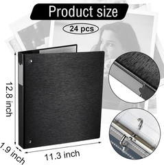 Protective Photo Slide Storage Box Set – 50 Pages Acid Free Protector 3 Ring Poc