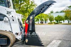 Rock Rake Root Grapple Attachment for Gehl Skid Steer 84″ Wide Heavy Duty