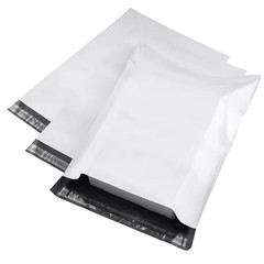 Waterproof Express Packaging Shipping Bag Gray White 17x30cm 100Pcs