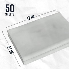 Bryco Goods Newsprint Packing Paper Sheets 27″ x 17″ (50 Sheets), gray-white