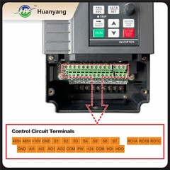 Huanyang VFD 220V 2.2kW 3HP Vector Control Inverter CNC single phase to 3 phase