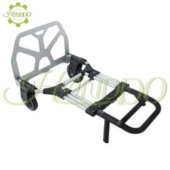 500 LB Aluminum Folding Hand Truck with Telescoping Handle with 8 inch Wheels