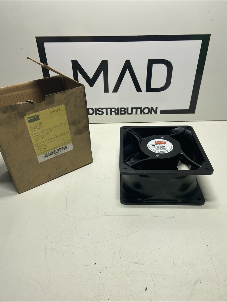 Axial Fan, 4-11/16 in W x 4-11/16 in H x 1-1/2 in D, 55 cfm, 115V AC, IP20, Cast