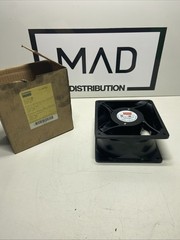 Axial Fan, 4-11/16 in W x 4-11/16 in H x 1-1/2 in D, 55 cfm, 115V AC, IP20, Cast