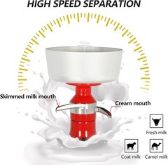 Milk Cream Separator Electric 100L h Stainless Steel