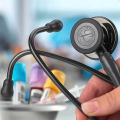 3M™ Littmann® Cardiology IV Stethoscope Black – Black Edition 27 inch, 6163