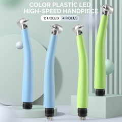 Plastic Dental LED Integrate E-generator High Speed Handpiece 3 Way Spray 4Holes