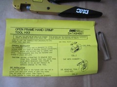 Daniels DMC HX3 Open Frame Hand Crimper Tool, Military M22520/10-01