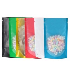 4CustomPrint Smell Proof Foil Mylar Heat Seal Open Top Stand Up Storage Pouches