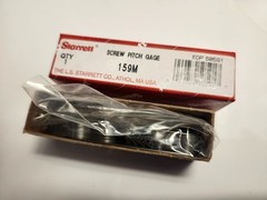 Starrett 159M SCREW PITCH GAGE 0.5-11.5mm 28 Leaves