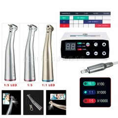 NSK Style Dental Brushless LED Electric Micro Motor/1:5 Increasing Handpiece UPS