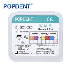 POPDENT Dental Endo Rotary Files X-Pro Gold Taper NITI Endodontic Root Files