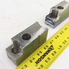 H & R Mfg. 82-20 60° Soft Lathe Chuck Jaws 4″ L x 1-1/2″ W x 1.98″ H Lot Of 3