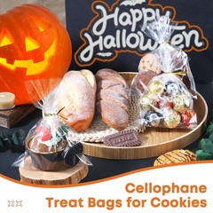 Cellophane Treat Bags 5×7 In 100 Pcs Individual Cookie Bags Small Plastic Cle…
