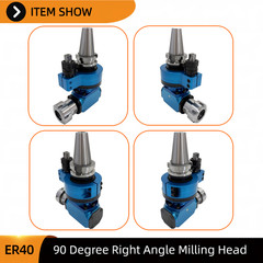 Single Angle Milling Head BT40-90 Degree-ER40 Side Head for CNC Machining Center