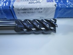 LOT ( 10 PCS ) KYOCERA 1/2″ SGS 32575 5FL .030R V-CARB SOLID CARBIDE END MILLS