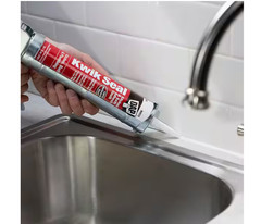 Kwik Seal 10 Oz. White Kitchen and Bath Sealant (2-Pack)