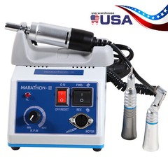 Lab MARATHON III 35,000 RPM Electric Micromotor /Contrangle /Straight Handpiece