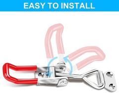 6 Pack Toggle Latch Clamps – Strong & Corrosion-Resistant with 24 Screws