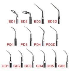 14 Type Dental Ultrasonic Scaler Scaling Endo Perio Tip Fit DTE SATELEC (G P E)