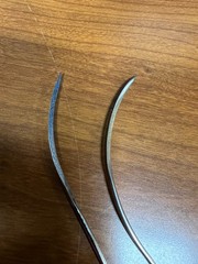 Lot of 3 Stainless Steel “S” Shaped Suture Needles, 5″ overall length