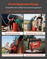 VEVOR Fuel Transfer Pump 110V Electric Oil Diesel Kerosene Pump 15 GPM 57 L/min