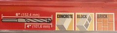 2-MILWAUKEE 5/32-in. (4 mm) x 4-in. x 6-in., 3-Flat Hammer-Drill Bit, 48-20-8801