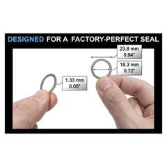 Oil Drain Plug Gasket Crush Washer – 18mm Aluminum Crush Washers for Leak Proof