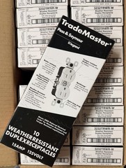 200! Legrand 3232TRWRW 15A/125V Tamper/Weather Resistant Duplex Receptacles