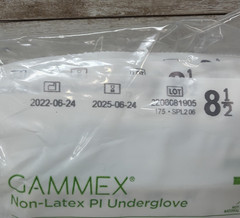Gammex Non-Latex PI Underglove Sterile PI-Kare *20 Pair* Size 8.5 *See Date*6-25