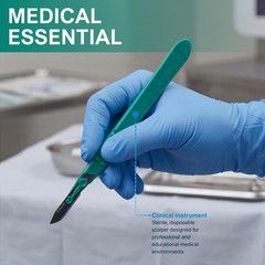 MED PRIDE Sterile Disposable Surgical 10 Count(Pack of 1), Stainless-steel