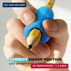ELETIUO 6-Pack Pencil Grips,Ergonomic Triangular Design with Guiding Grooves Cor