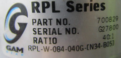 😀 MITSUBISHI 3000 RPM AC SERVOMOTOR 129V 3.6A 600W HA-FF63C-UE W/ RPL GEAR BOX