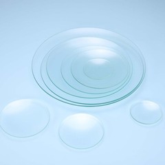 180mm/7.1 Inch Diameter Watch Glass, 3 Pcs High Transparent Smooth Edges