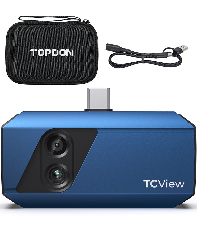 New! DUALCAM TOPDON TC001 PLUS 256X192 IR Thermal Imaging Camera for Android