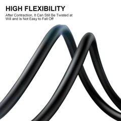 4:1 Heat Shrink Tube-5/16″ Black Dual Wall Marine Adhesive Glue Lined Waterproof