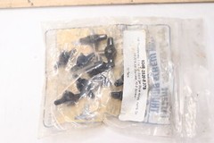 (10-Pk) Shear Loc Thumb Screw Tee Style Knob Stainless Black 1/4″ x 1-1/4″